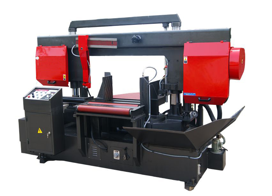 Band Saw Machine Double Column Horizontal Hydraulic Cylinder Metal 