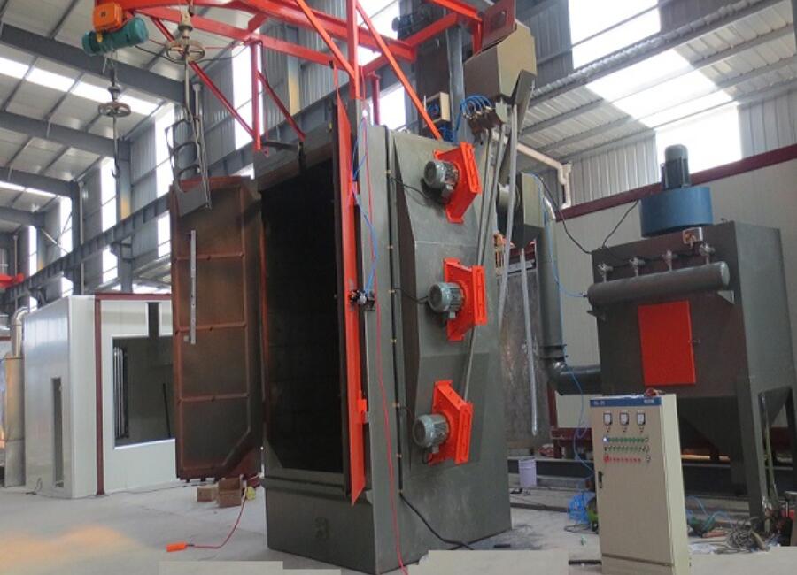 Steel casting cleaning hook continusous shot blasting machine